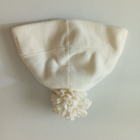 OLD NAVY Fleece Beanie Ski Skull Cap Ivory One Size Knit Outdoor Fall Winter - Picture 5 of 10